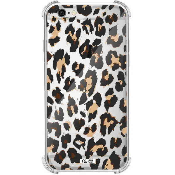 Leopard Print Apple iPhone 6 Clear PC Case