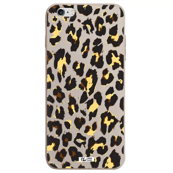 Leopard Print Apple iPhone 6 plus Silicone Stone Case