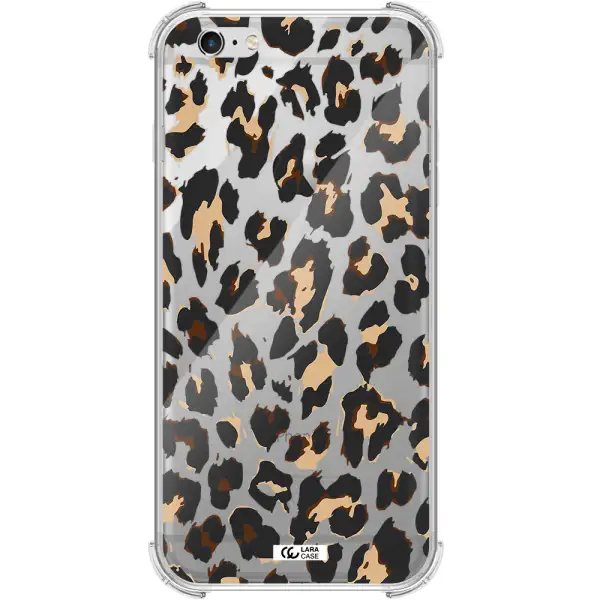 Leopard Print Apple iPhone 6 s plus Clear PC Case