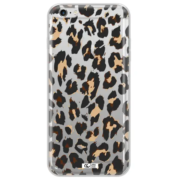 Leopard Print Apple iPhone 6S Clear TPU Case