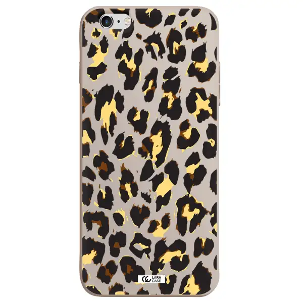 Leopard Print Apple iPhone 6S Silicone Stone Case