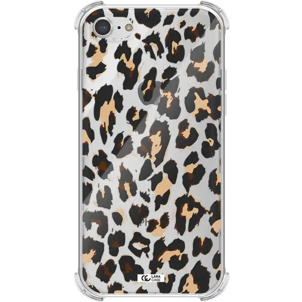 Leopard Print Apple iPhone 8 Clear PC Case