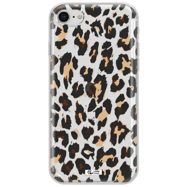 Leopard Print Apple Iphone Se 2020 Clear Tpu Case