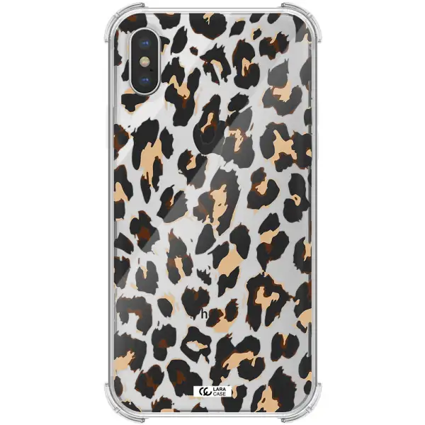 Leopard Print Apple iPhone XS max Clear PC Case