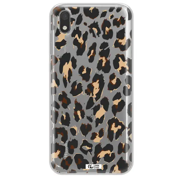 Leopard Print Huawei Honor 8S Clear TPU Case