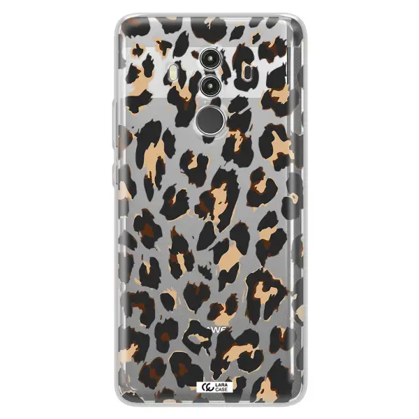 Leopard Print Huawei Mate 10 Clear TPU Case