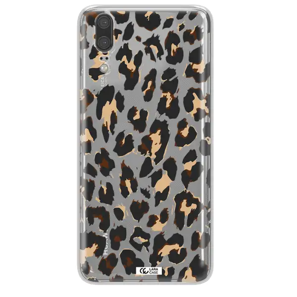 Leopard Print Huawei P20 Clear TPU Case