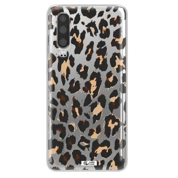 Leopard Print Huawei P30 Clear TPU Case