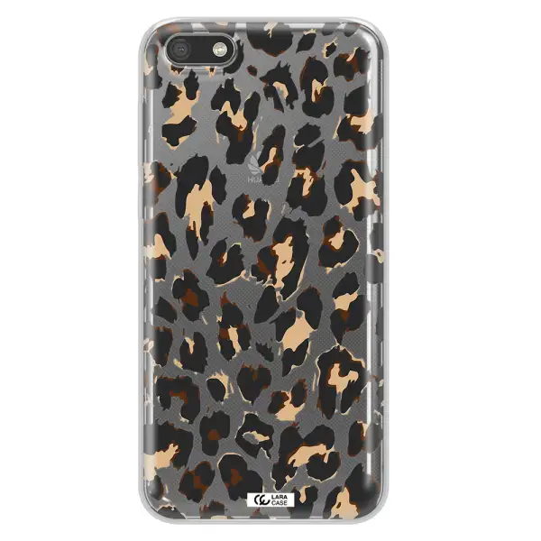Leopard Print Huawei Y5 2018 Clear TPU Case