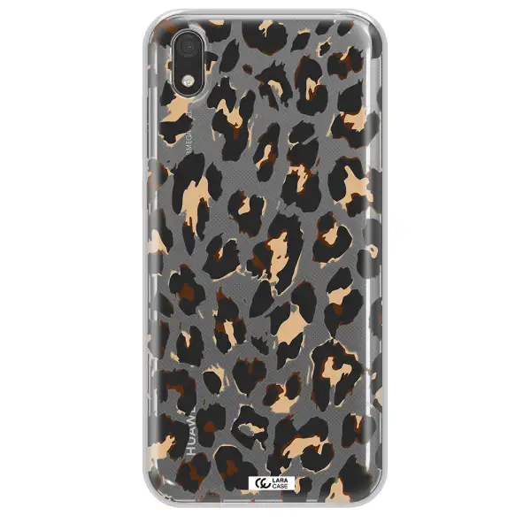 Leopard Print Huawei Y5 2019 Clear TPU Case
