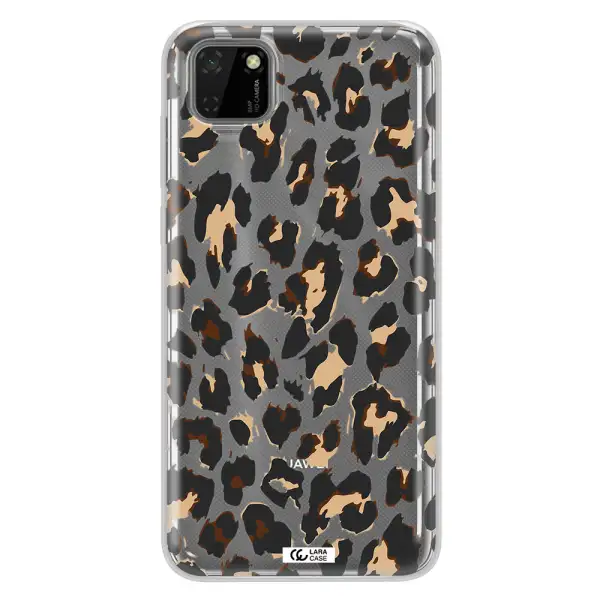 Leopard Print Huawei Y5P Clear TPU Case