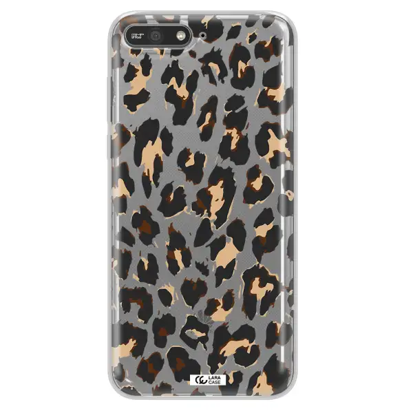 Leopard Print Huawei Y6 2018 Clear TPU Case