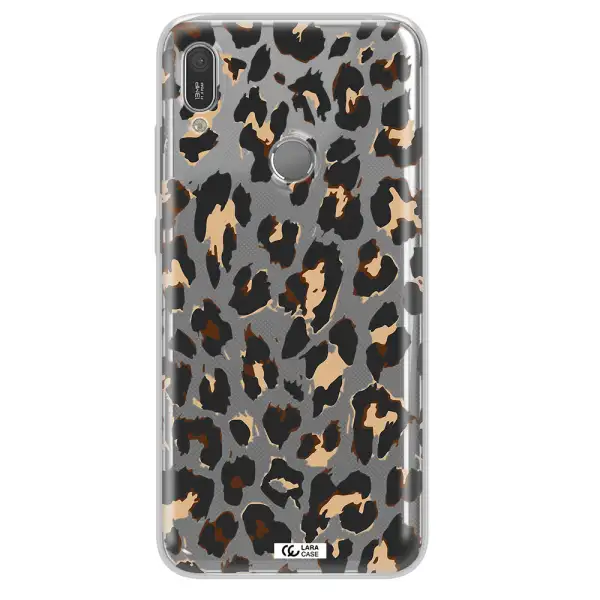 Leopard Print Huawei Y6 2019 Clear TPU Case