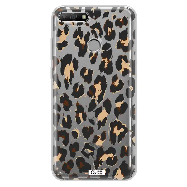 Leopard Print Huawei Y6 Prime 2018 Clear TPU Case