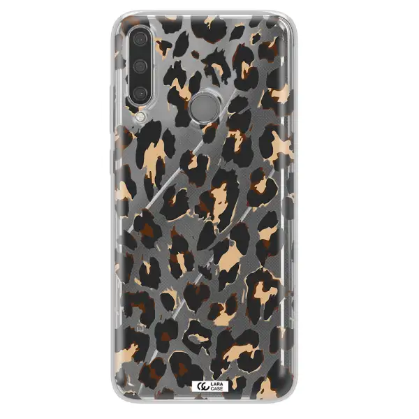 Leopard Print Huawei Y6P Clear TPU Case