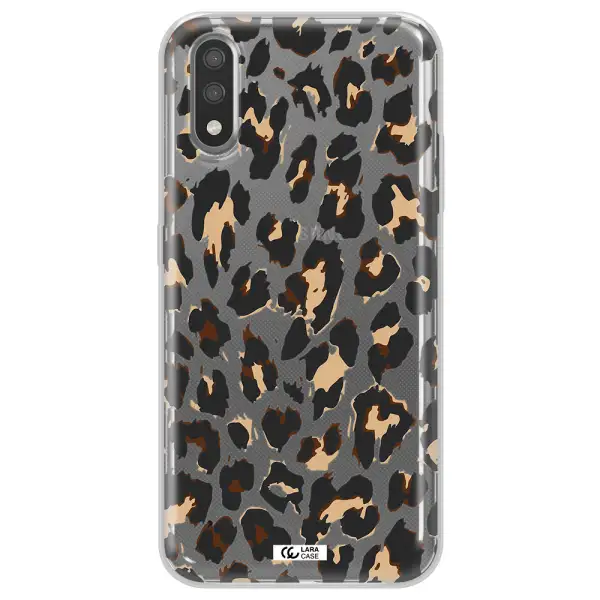 Leopard Print Samsung A01 Clear TPU Case
