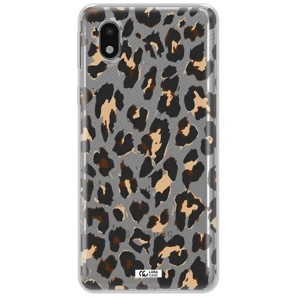 Leopard Print Samsung A01 Core Clear Tpu Case