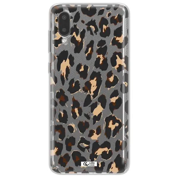 Leopard Print Samsung A02 Clear TPU Case