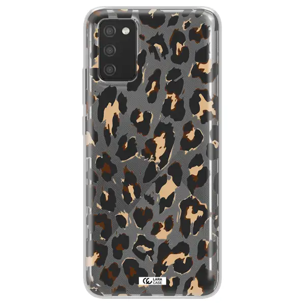 Leopard Print Samsung A02S Clear TPU Case