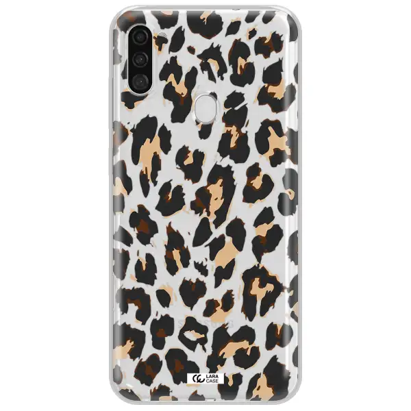 Leopard Print Samsung A11 Clear TPU Case