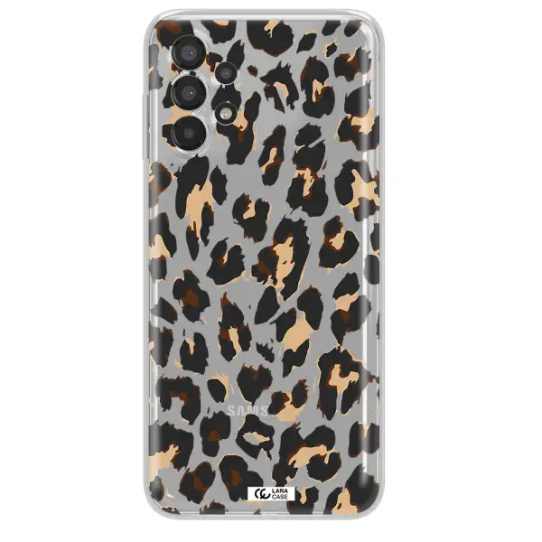 Leopard Print Samsung A13 Clear TPU Case