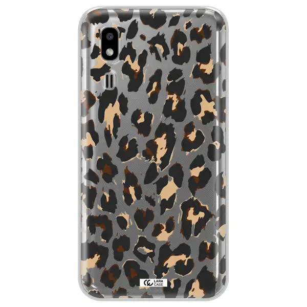 Leopard Print Samsung A2 Core Clear TPU Case