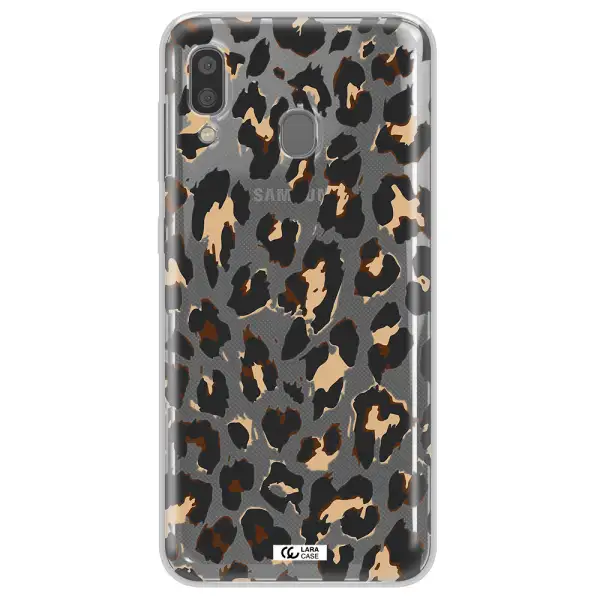 Leopard Print Samsung A20 Clear TPU Case