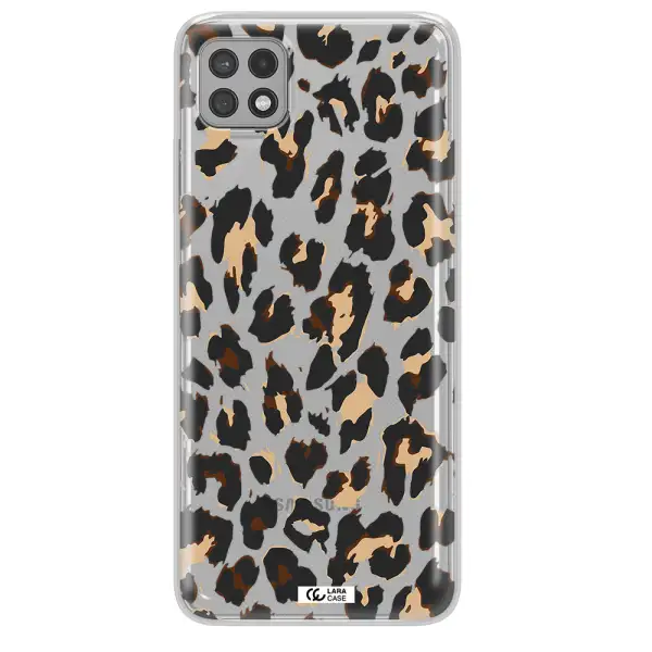 Leopard Print Samsung A22 5g Clear TPU Case