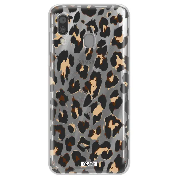Leopard Print Samsung A30 Clear TPU Case