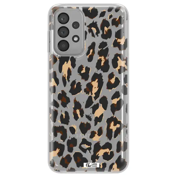 Leopard Print Samsung A33 Clear TPU Case