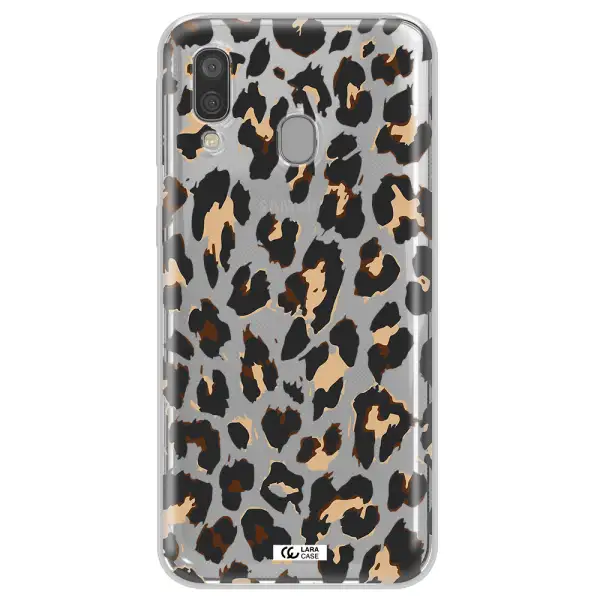 Leopard Print Samsung A40 Clear TPU Case