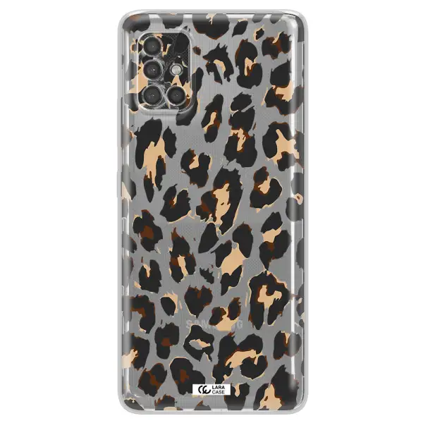 Leopard Print Samsung A40S Clear Tpu Case