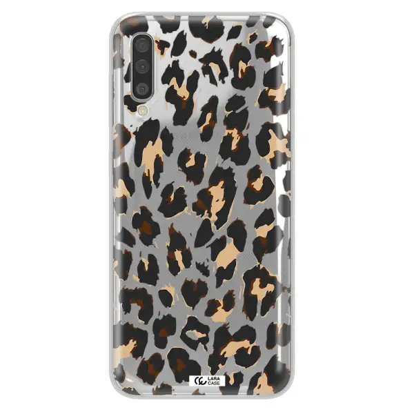 Leopard Print Samsung A50 Clear TPU Case