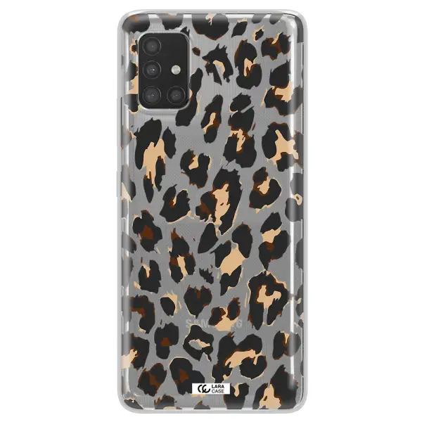 Leopard Print Samsung A51 Clear TPU Case