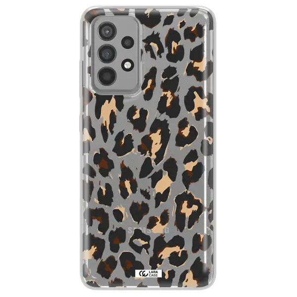 Leopard Print Samsung A52 Clear TPU Case