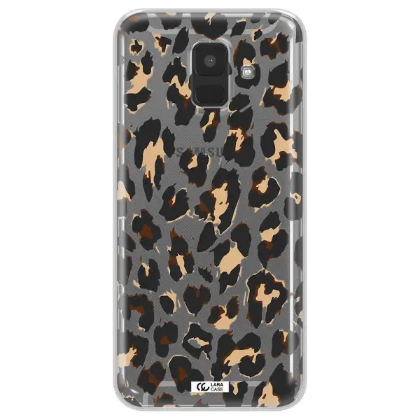 Leopard Print Samsung A6 Clear TPU Case