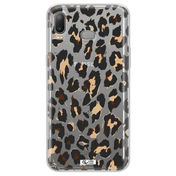 Leopard Print Samsung A6S Clear TPU Case
