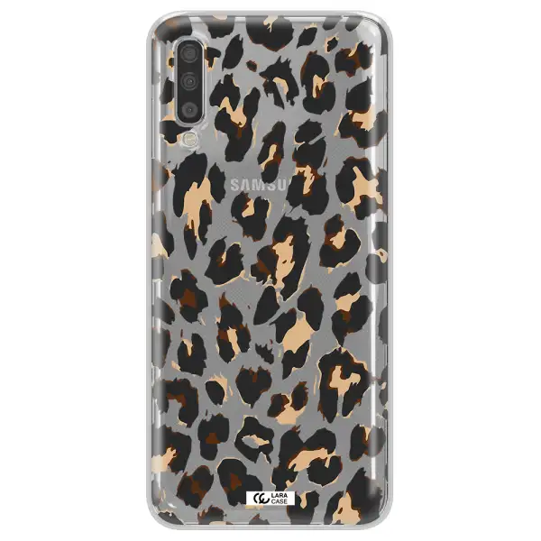Leopard Print Samsung A70 Clear TPU Case