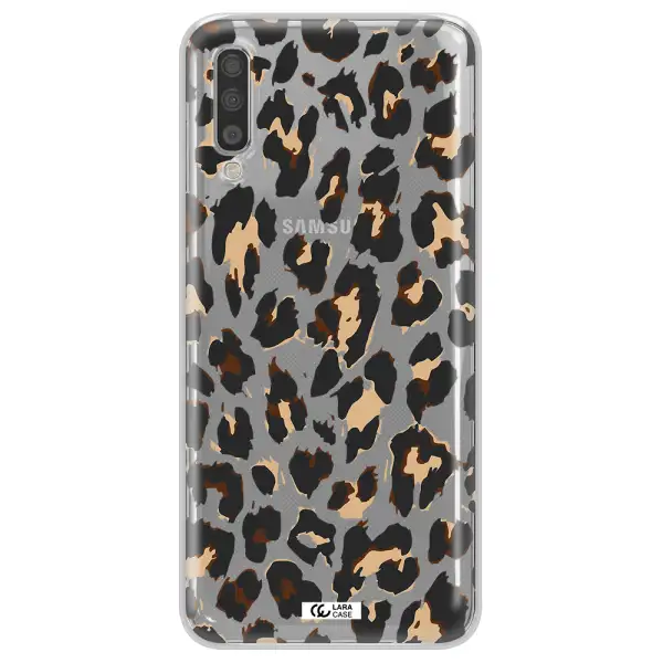 Leopard Print Samsung A70S Clear Tpu Case