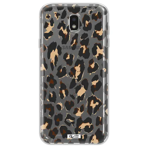 Leopard Print Samsung J7 Pro Clear TPU Case