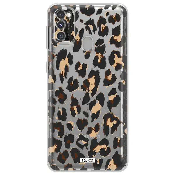 Leopard Print Samsung M30S Clear TPU Case