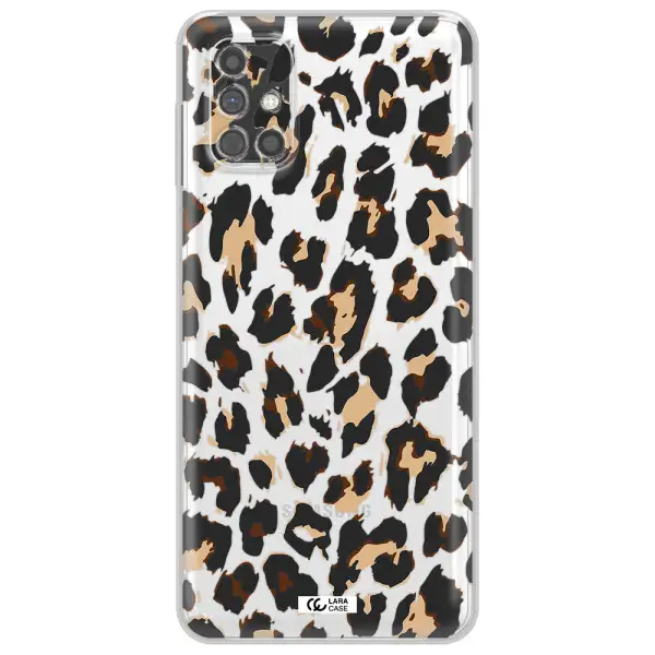 Leopard Print Samsung M31S Clear TPU Case