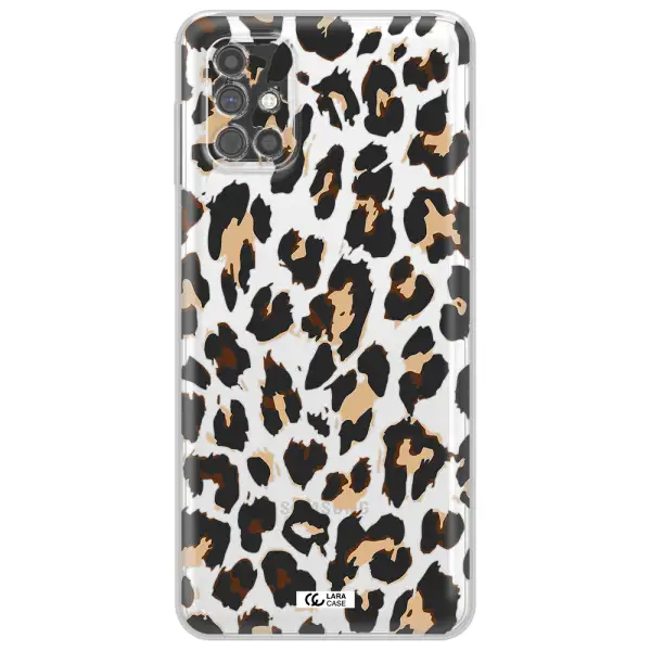 Leopard Print Samsung M51 Clear TPU Case