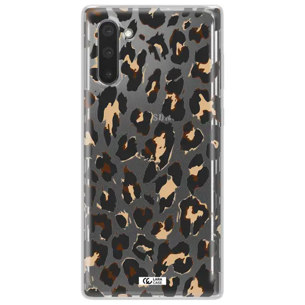 Leopard Print Samsung Note 10 Clear TPU Case