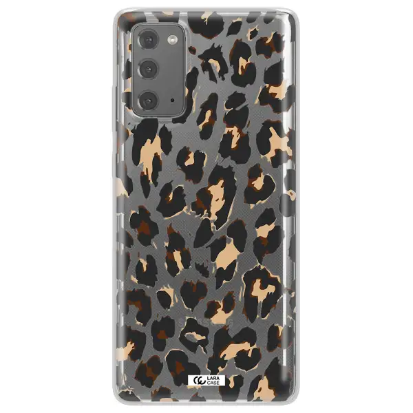 Leopard Print Samsung Note 20 Clear TPU Case