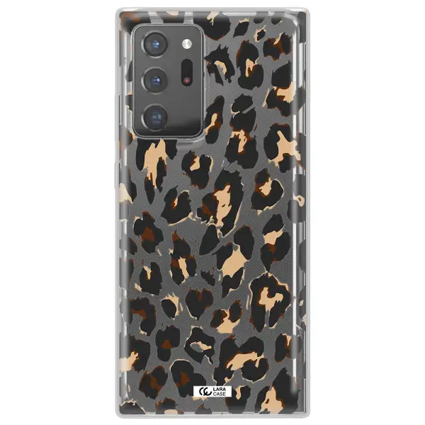 Leopard Print Samsung Note 20 Ultra Clear TPU Case