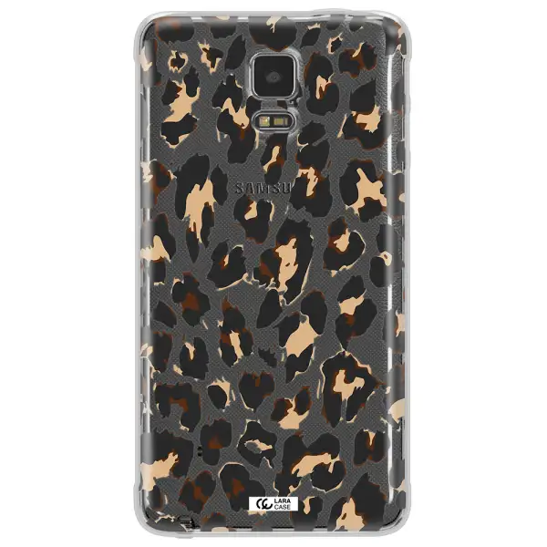 Leopard Print Samsung Note 4 Clear TPU Case