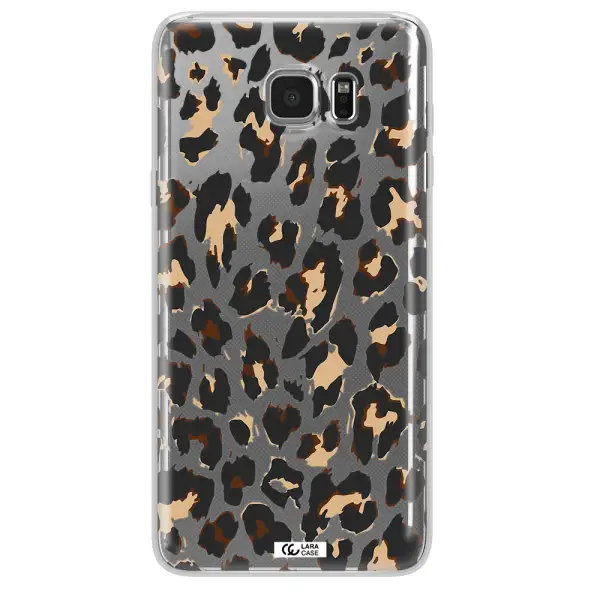 Leopard Print Samsung Note 5 Clear TPU Case