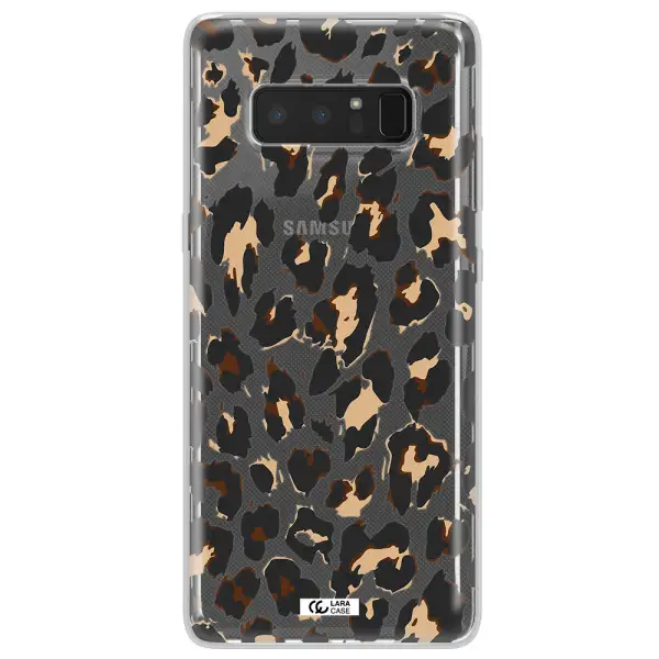 Leopard Print Samsung Note 8 Clear TPU Case