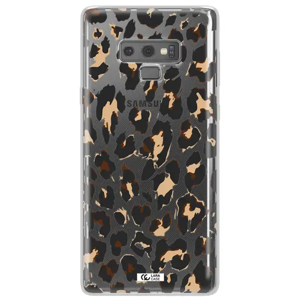 Leopard Print Samsung Note 9 Clear TPU Case